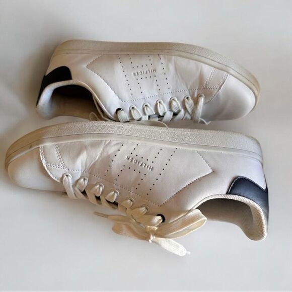 Tommy Hilfiger Men’s Sneakers – White Leather Low Top Size 13 - Picture 4 of 17